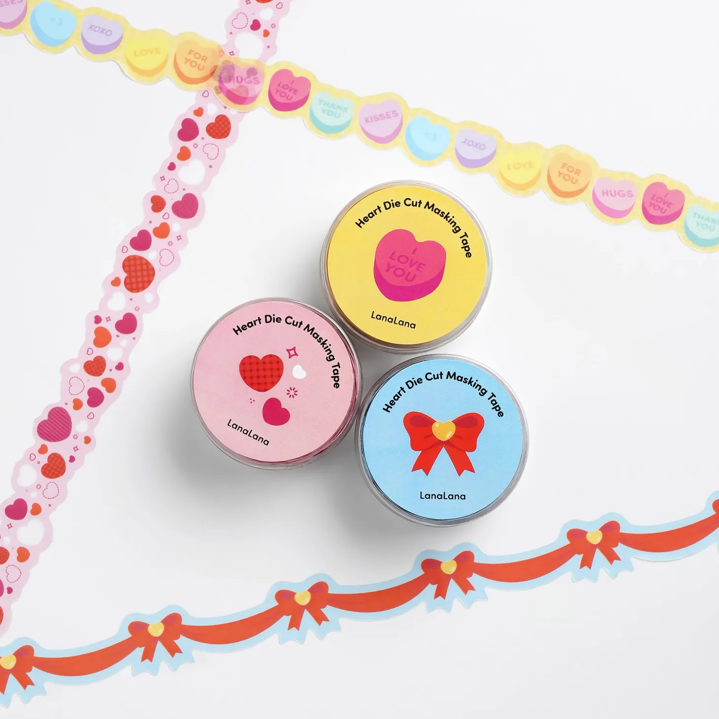 Heart Die Cut Masking Tape