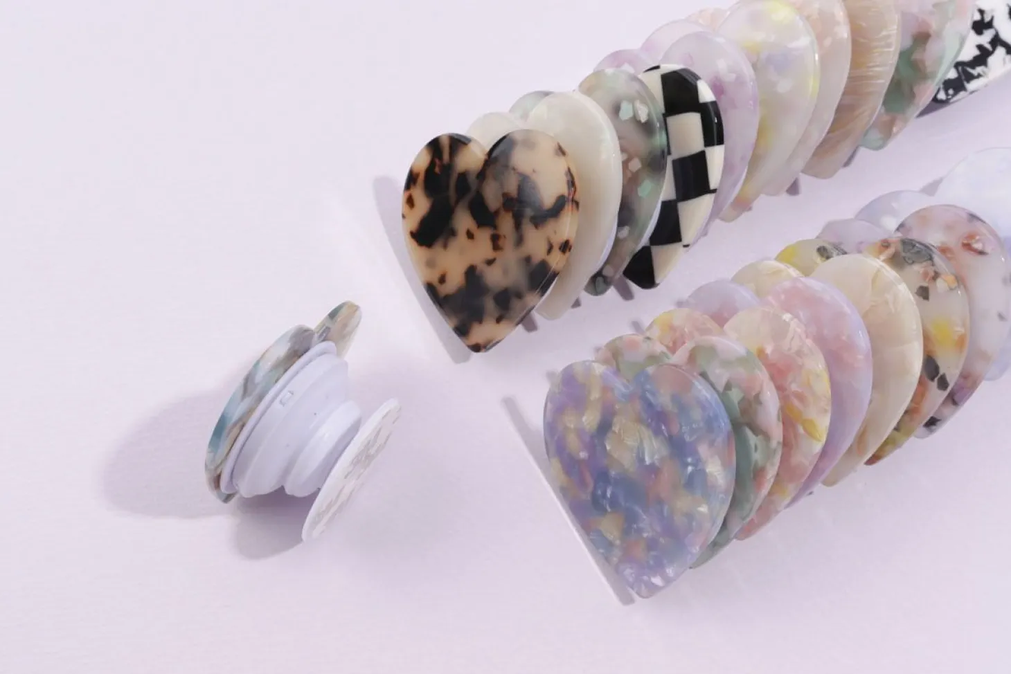 Heart Shape Pattern Phone Grip