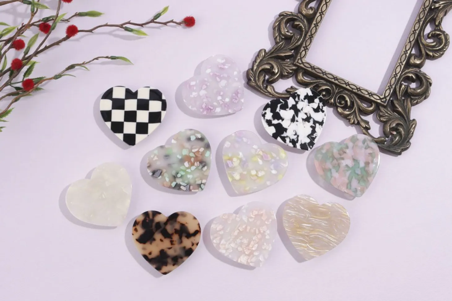Heart Shape Pattern Phone Grip