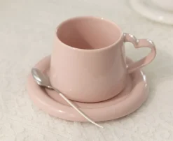 Heart Signal Mug & Saucer Set
