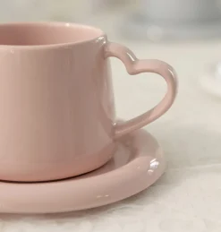 Heart Signal Mug & Saucer Set