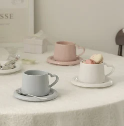 Heart Signal Mug & Saucer Set