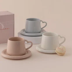 Heart Signal Mug & Saucer Set