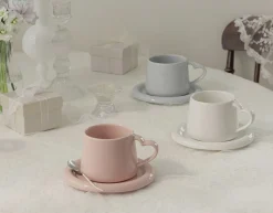 Heart Signal Mug & Saucer Set