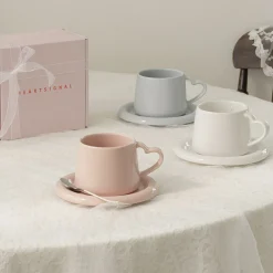 Heart Signal Mug & Saucer Set