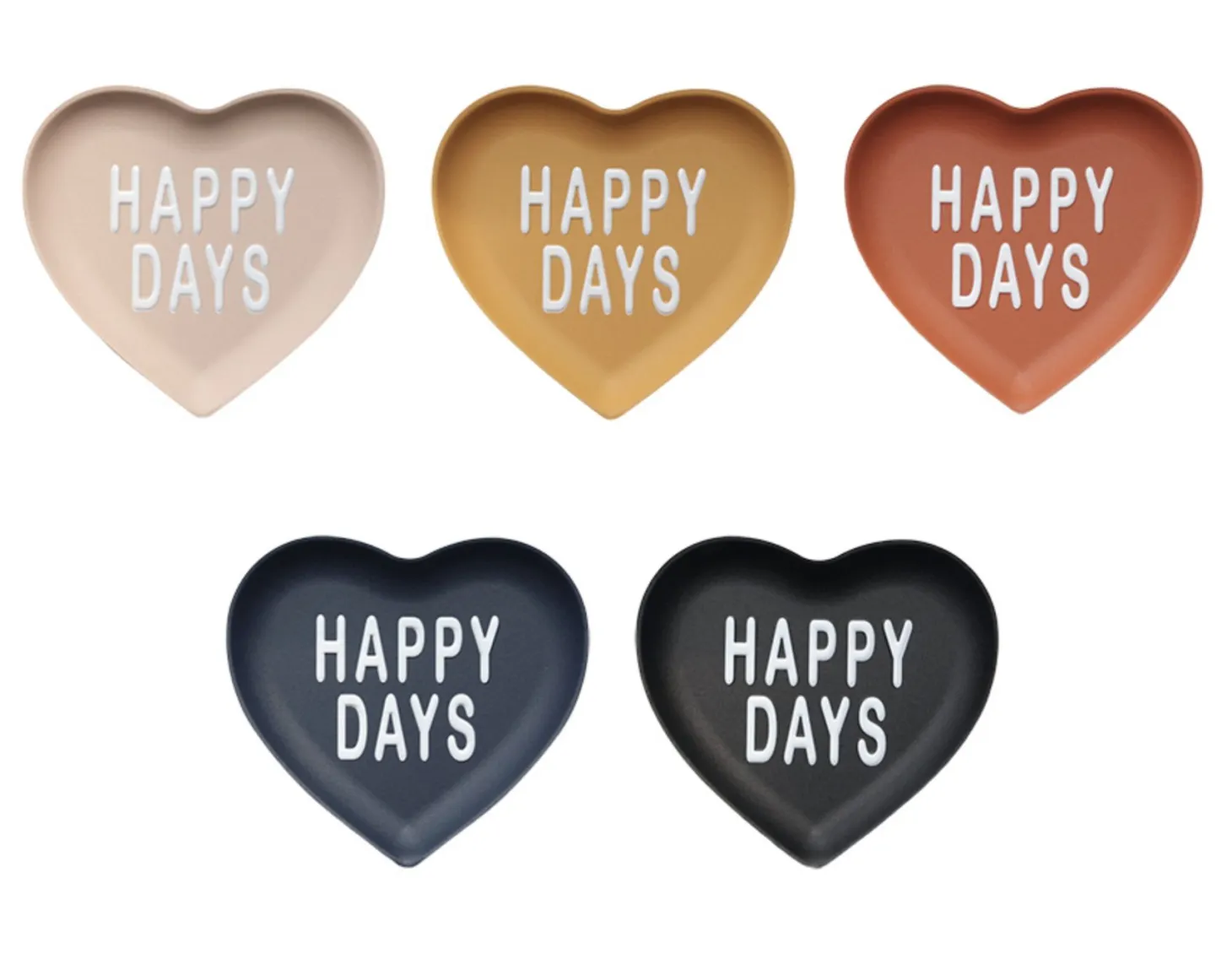 Heart Vegan Leather Tray
