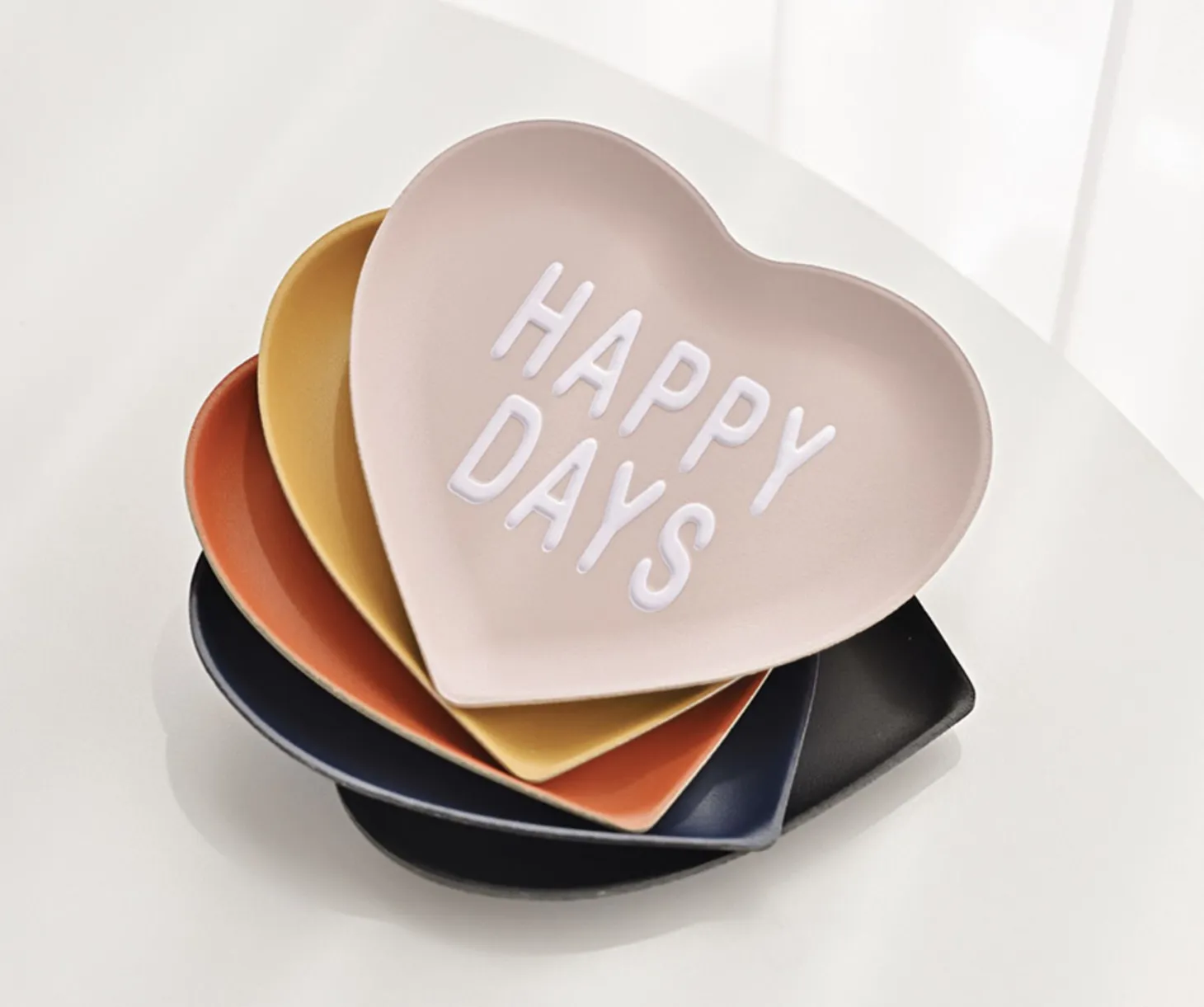 Heart Vegan Leather Tray