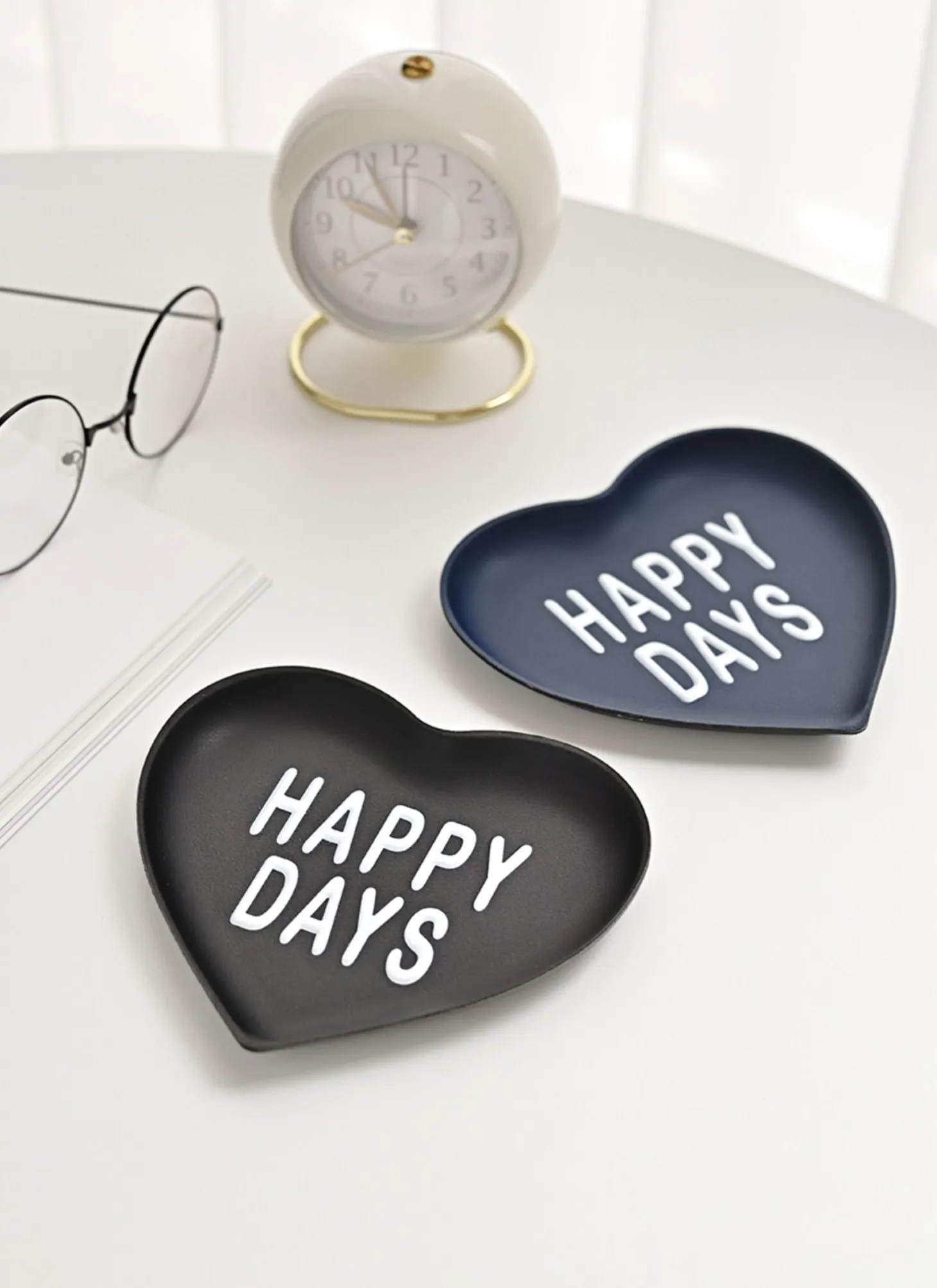 Heart Vegan Leather Tray