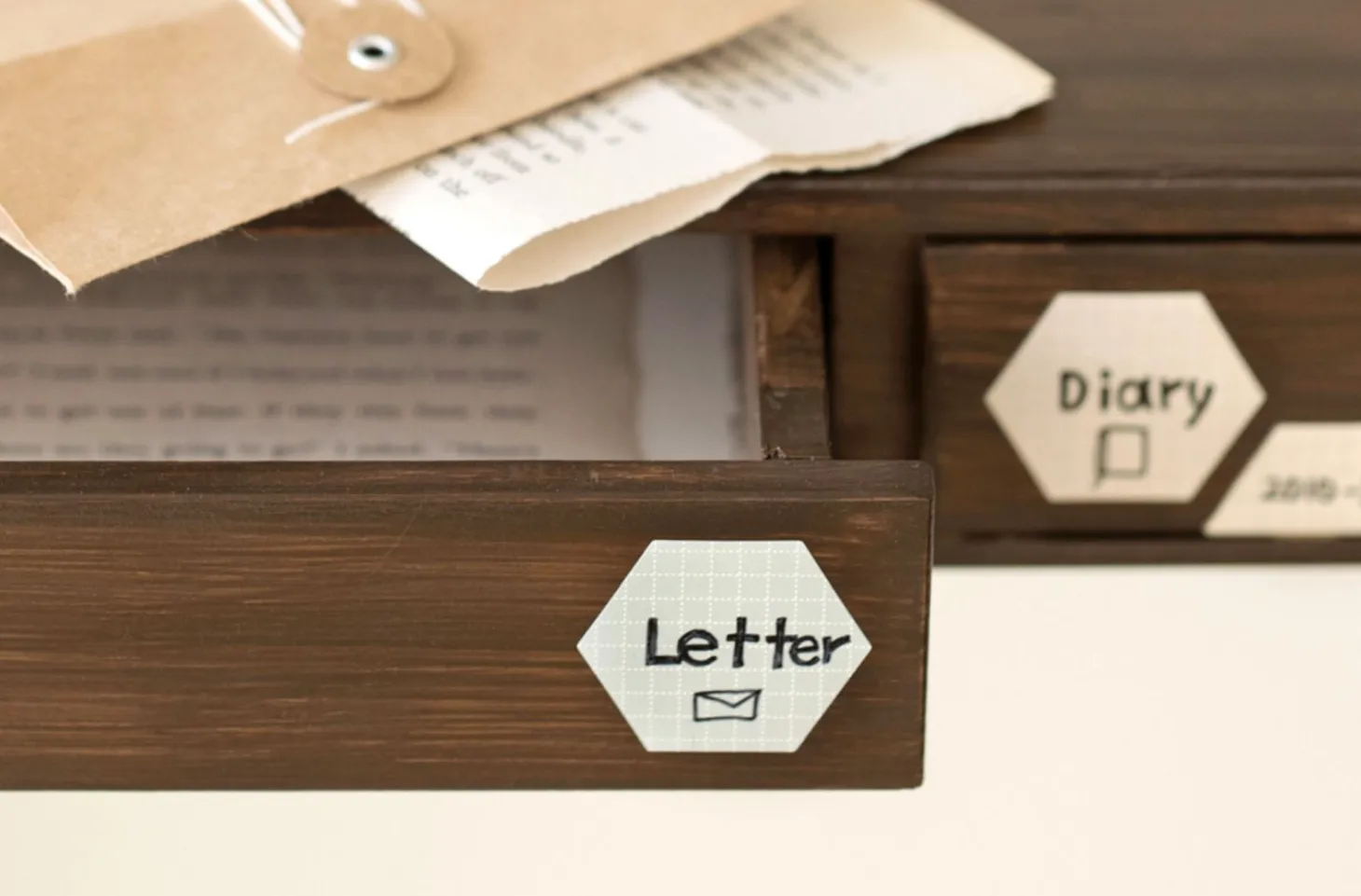 Hexagon Removable Index Sticker