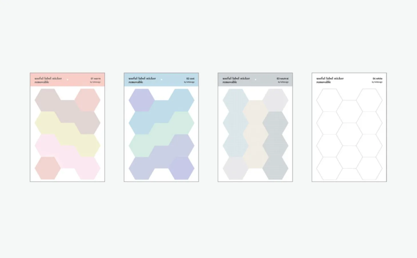 Hexagon Removable Index Sticker