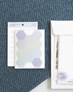 Hexagon Removable Index Sticker