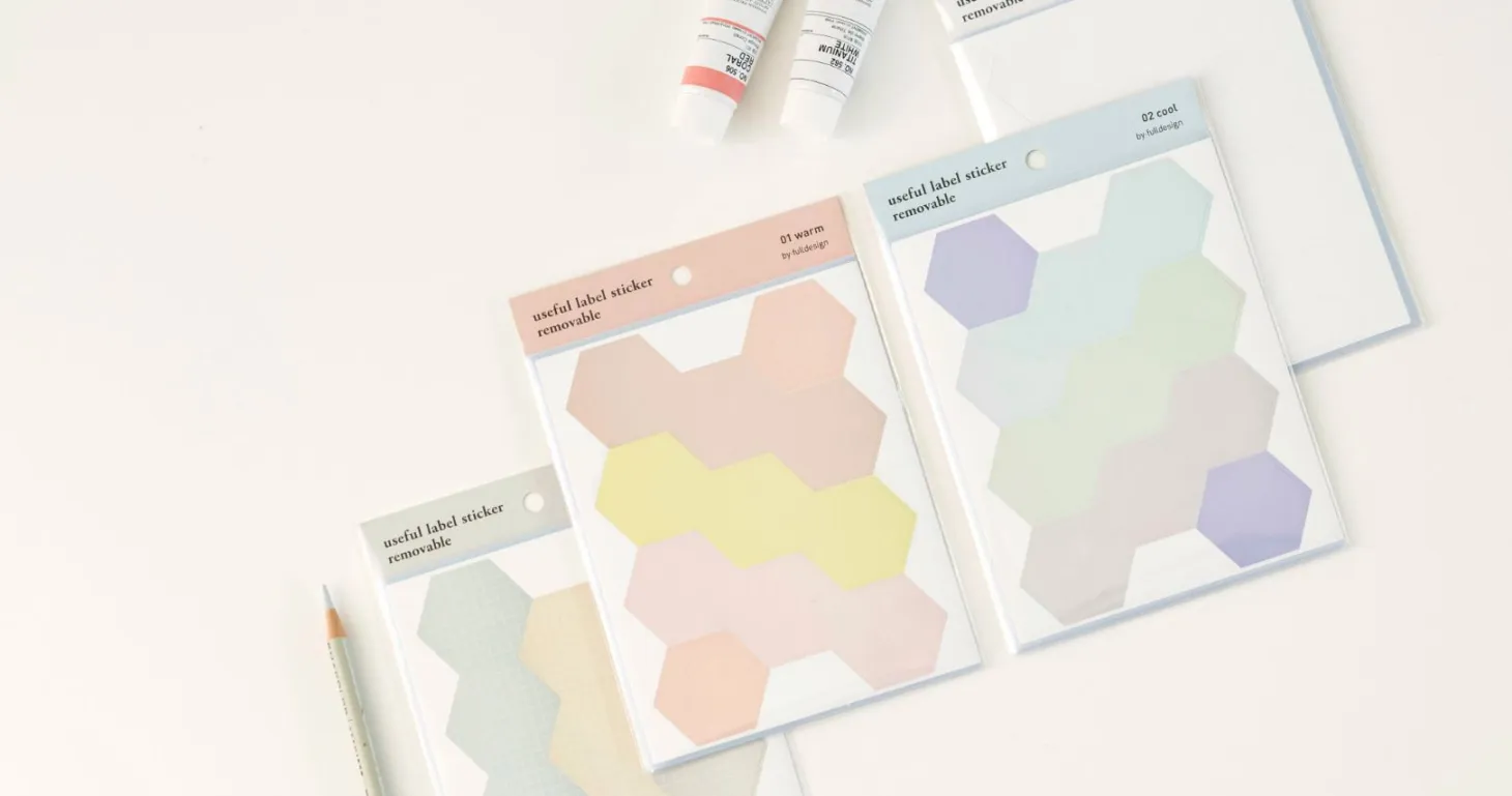 Hexagon Removable Index Sticker