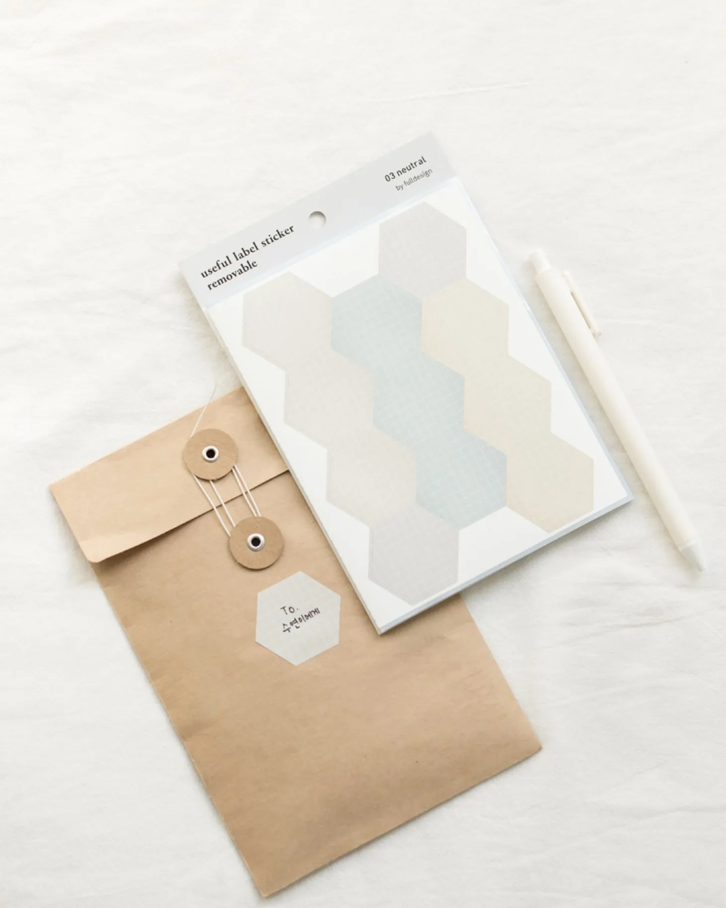 Hexagon Removable Index Sticker