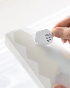 Hexagon Removable Index Sticker