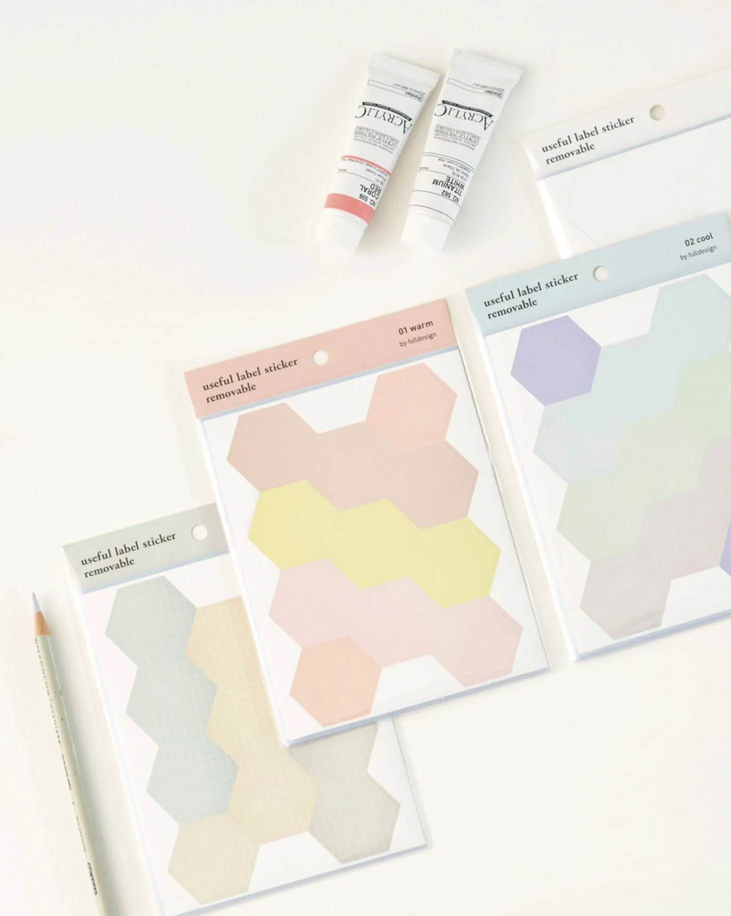 Hexagon Removable Index Sticker