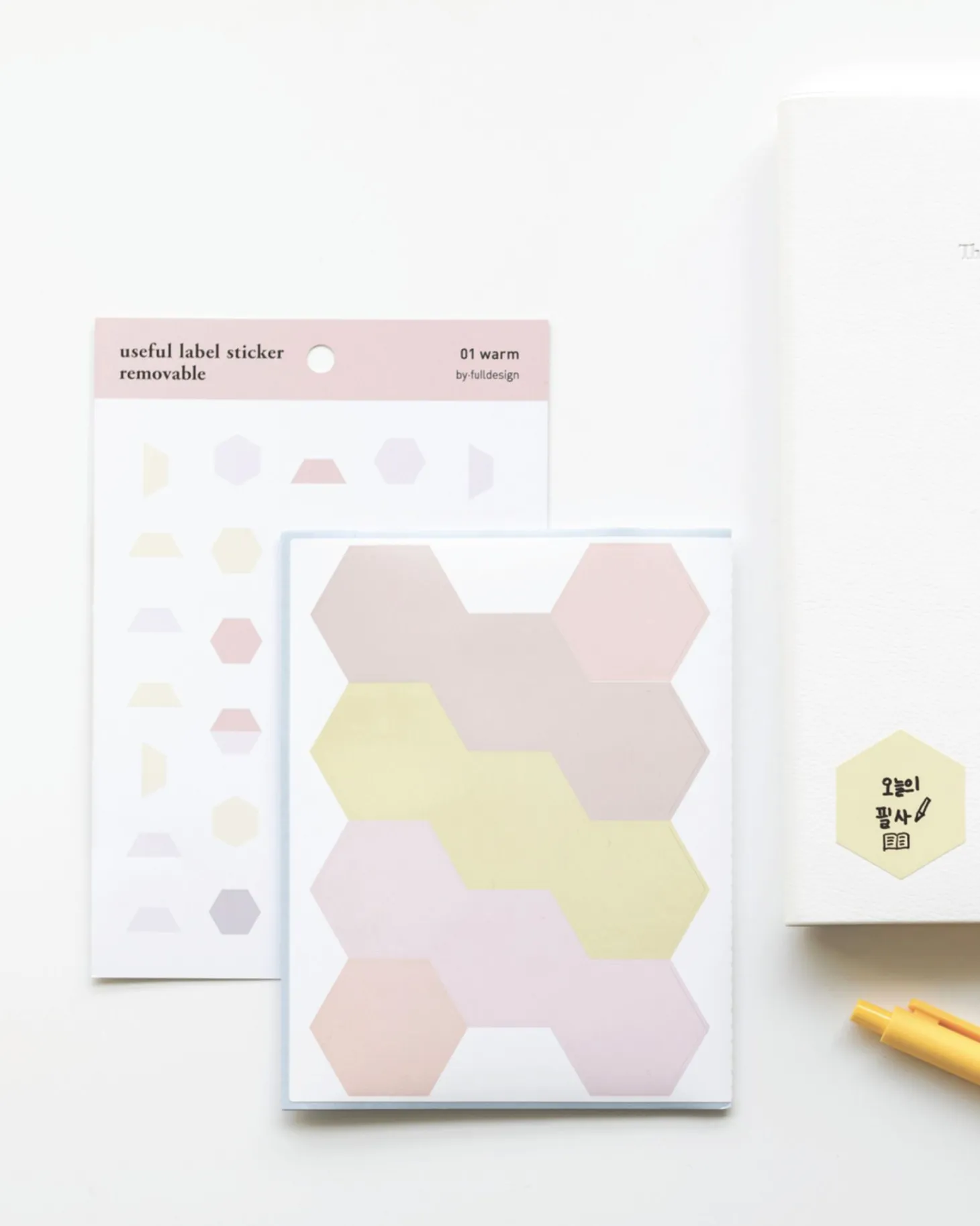 Hexagon Removable Index Sticker