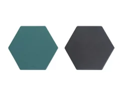 Hexagon Two Tone Tea Coaster