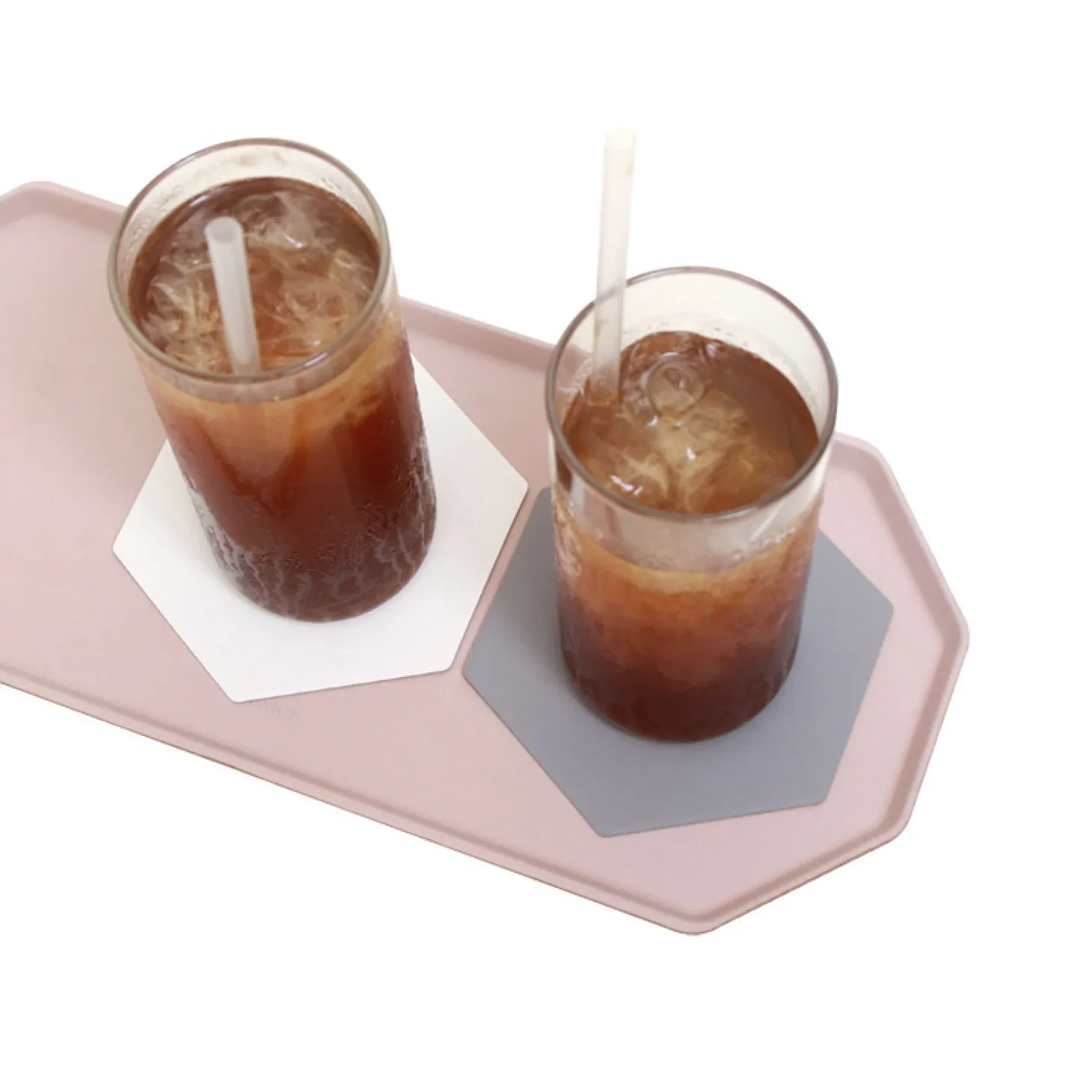 Hexagon Two Tone Tea Coaster