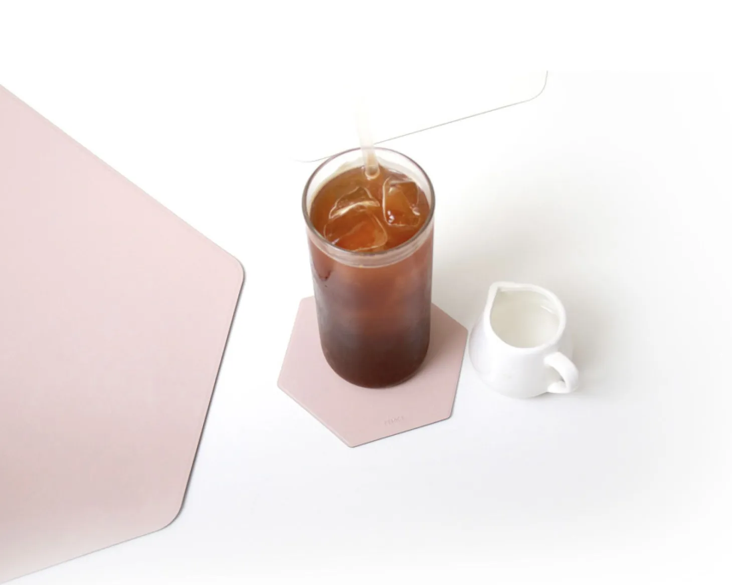 Hexagon Two Tone Tea Coaster