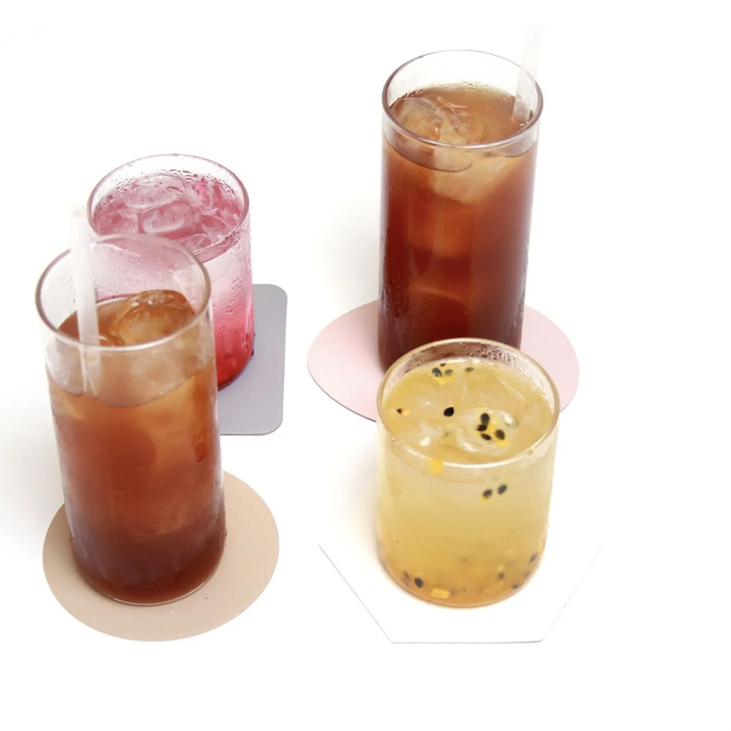 Hexagon Two Tone Tea Coaster