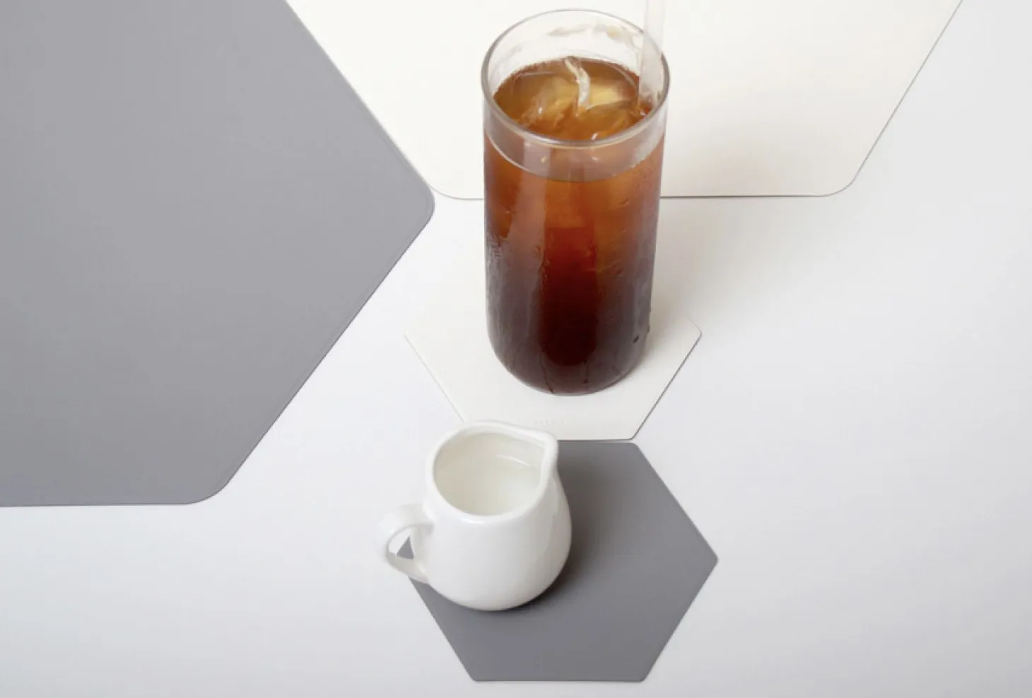 Hexagon Two Tone Tea Coaster