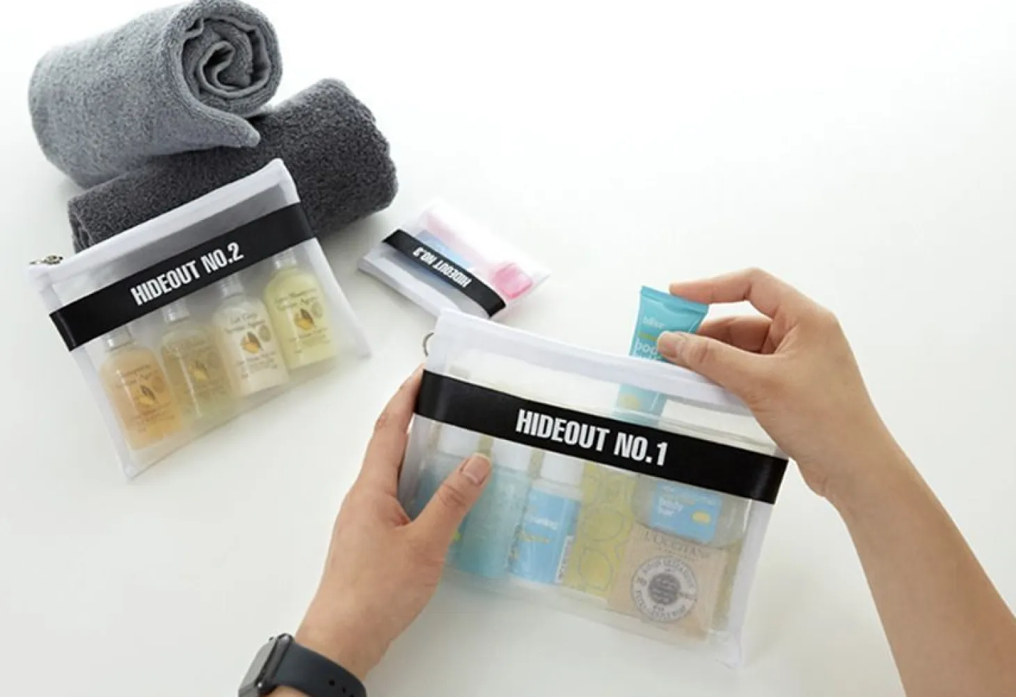 Hideout 3pcs Mesh Pouch Set