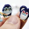 Hipster Penguin Deco Sticker
