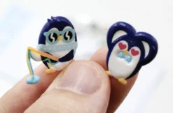 Hipster Penguin Deco Sticker