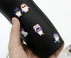 Hipster Penguin Deco Sticker