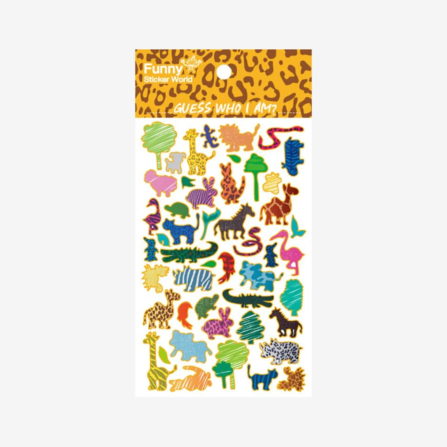 Hologram Animal PVC Sticker