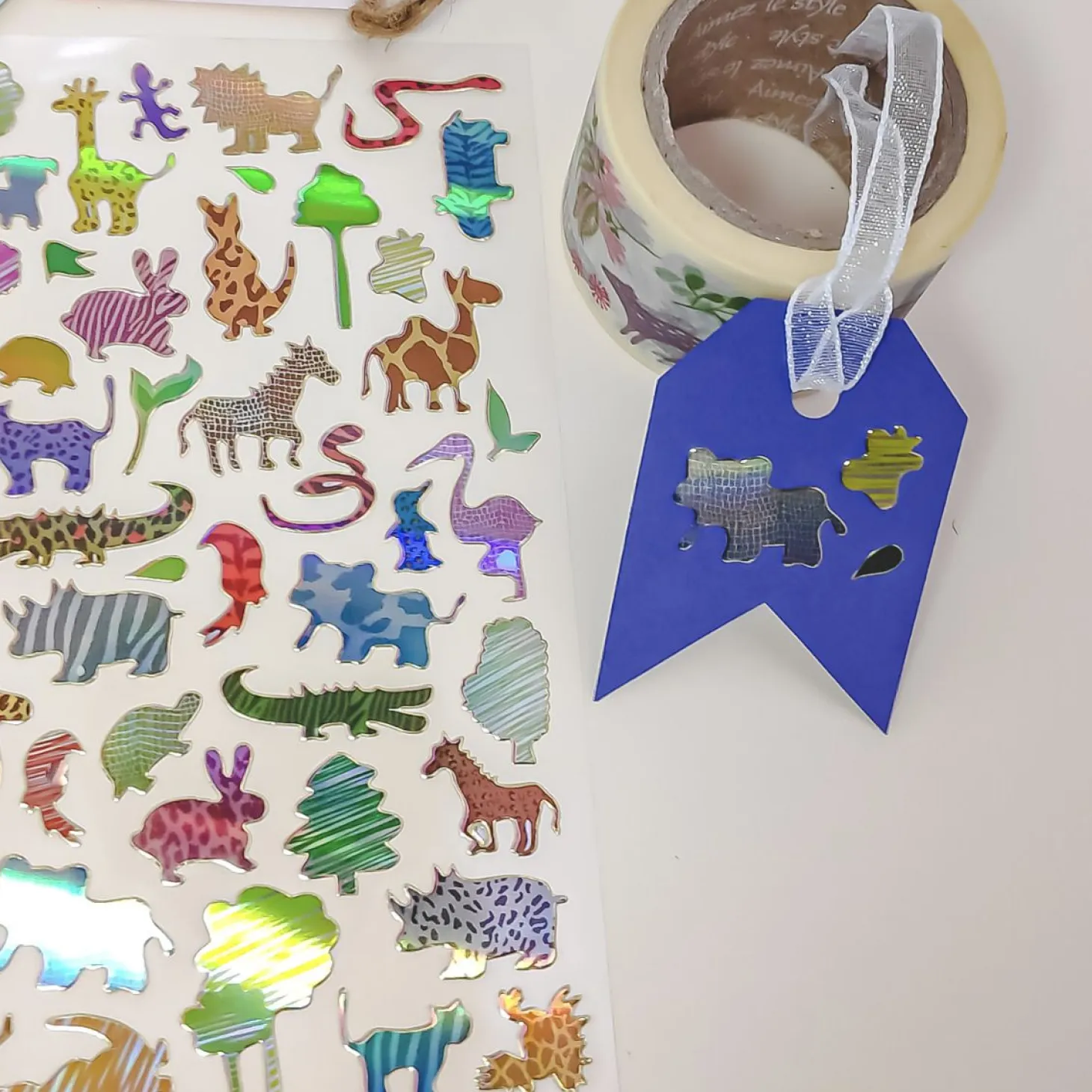 Hologram Animal PVC Sticker
