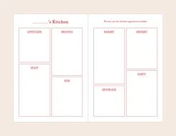 Homemade Cookbook Recipe Journal