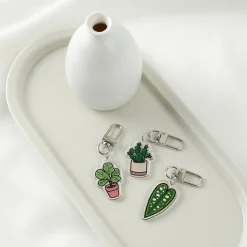 Houseplant Acrylic Key Ring