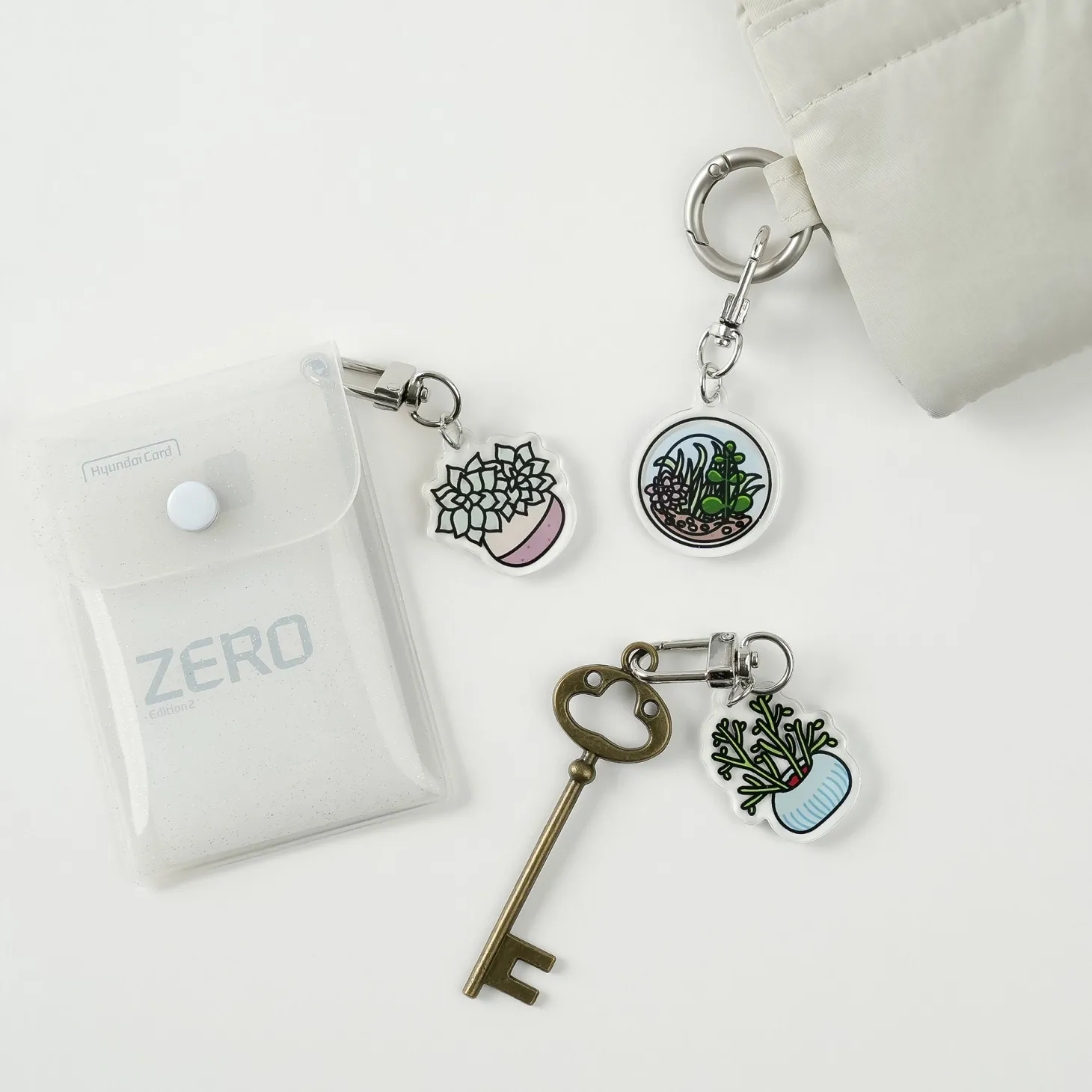 Houseplant Acrylic Key Ring