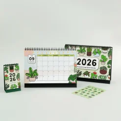 2026 Houseplant Large Spiral Calendar