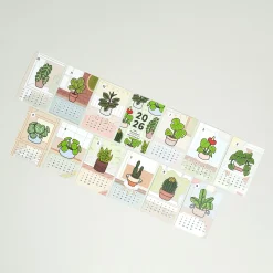 2026 Houseplant Mini Calendar Sheets