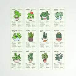 2026 Houseplant Mini Calendar Sheets