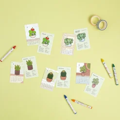 2026 Houseplant Mini Calendar Sheets
