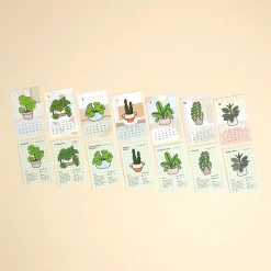 2026 Houseplant Mini Calendar Sheets