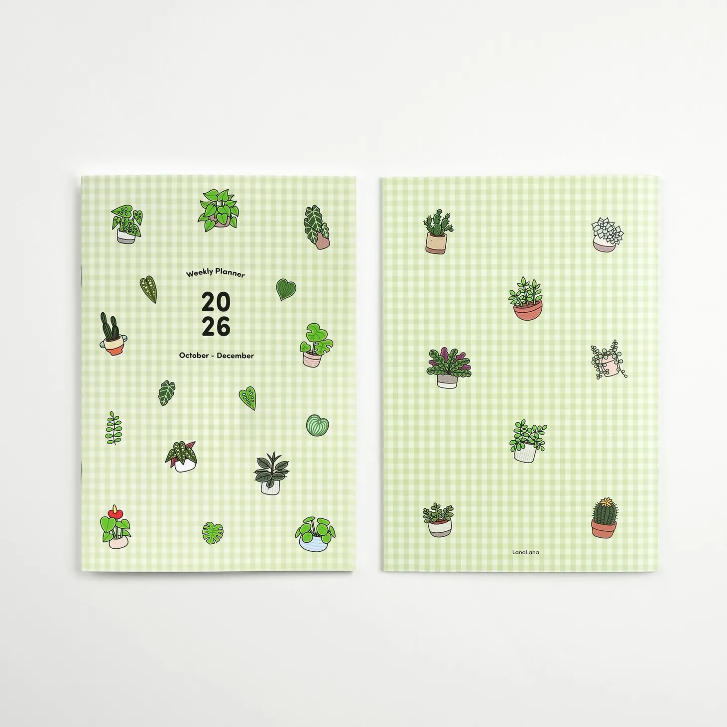 2026 Houseplant Quarterly Weekly Planner