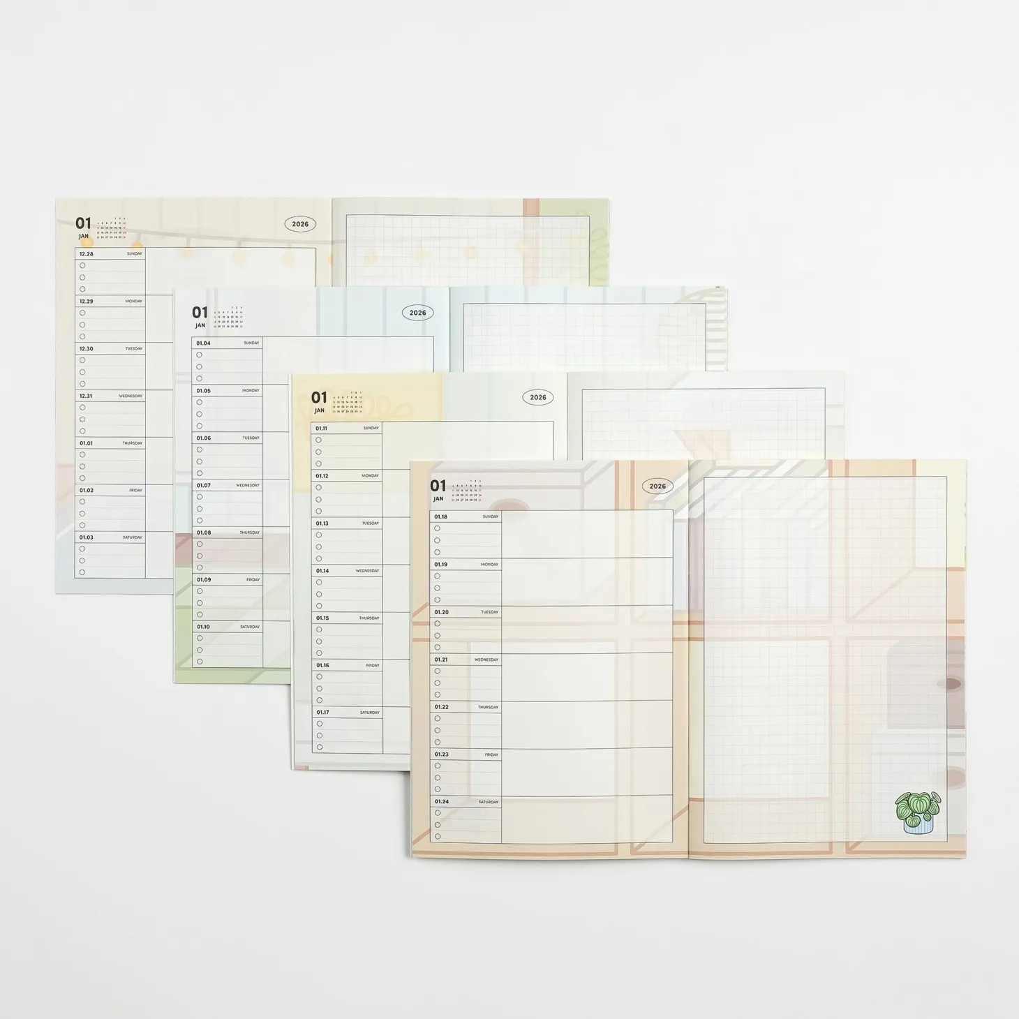2026 Houseplant Quarterly Weekly Planner