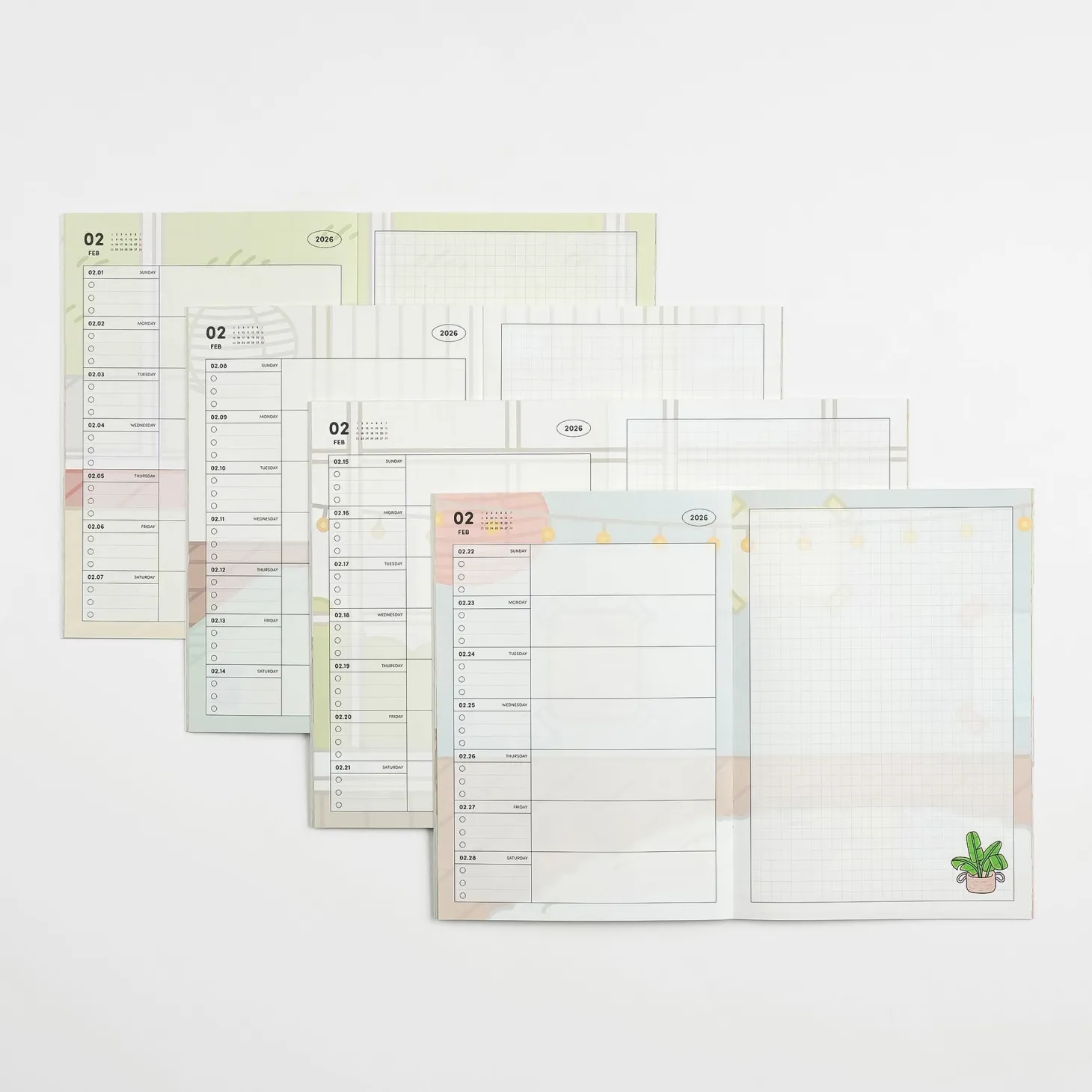 2026 Houseplant Quarterly Weekly Planner