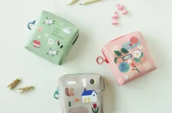 Illustrated Mini Zip Pouch