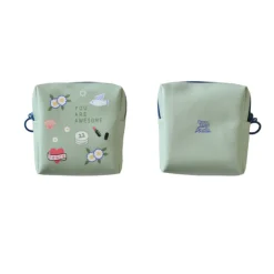 Illustrated Mini Zip Pouch