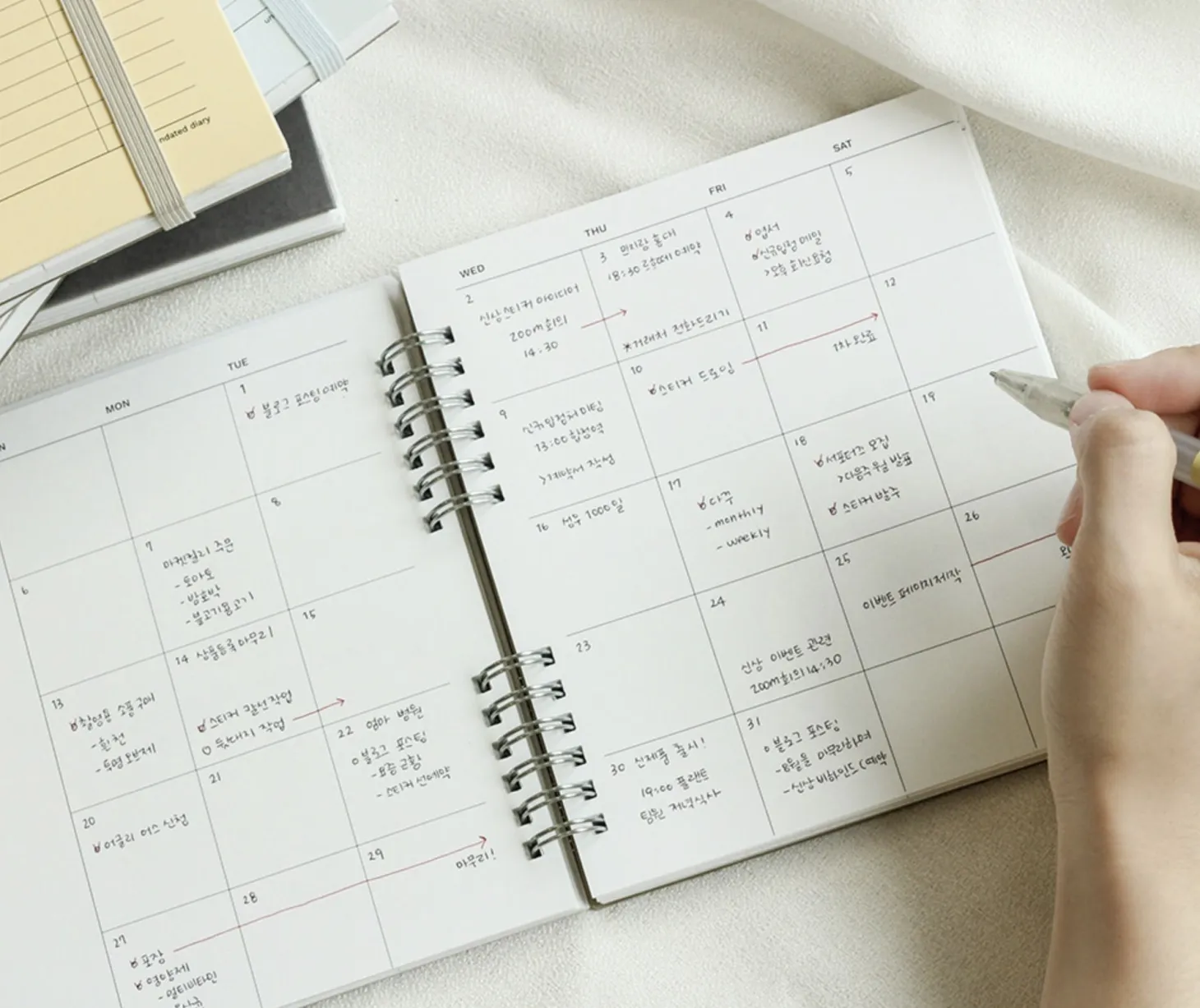 In Store Semi Year Weekly Planner