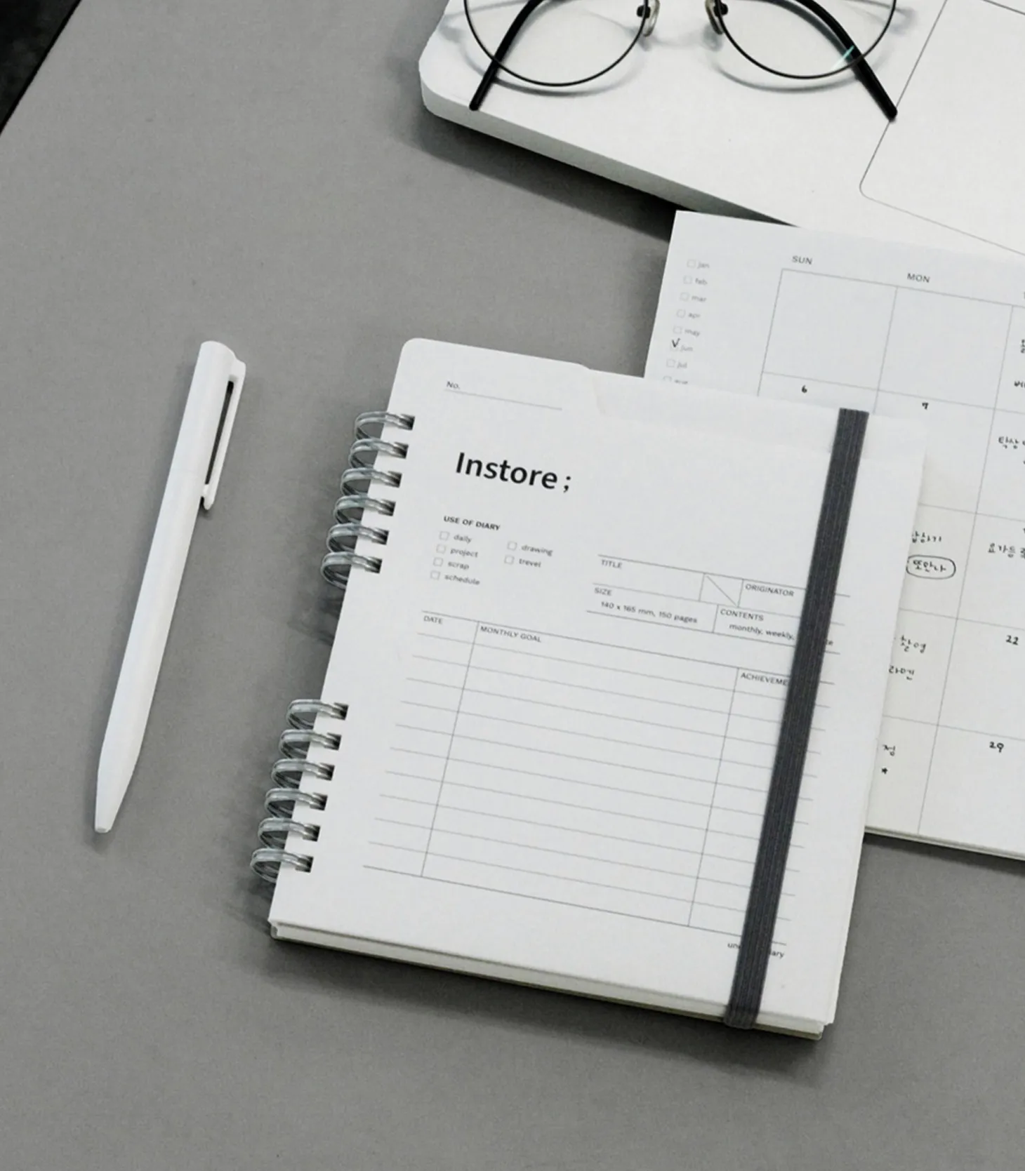 In Store Semi Year Weekly Planner