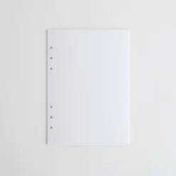 Ivory 6 Ring A5 Plain Note Refill
