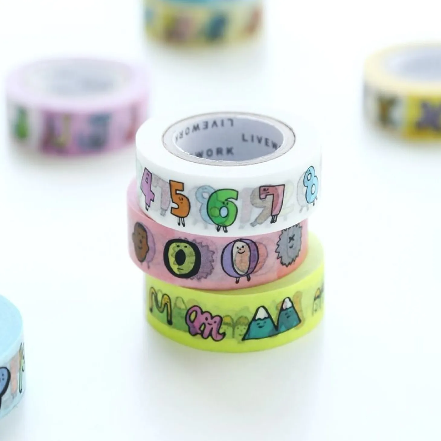 JAM JAM Alphabet Masking Tape (A-N)