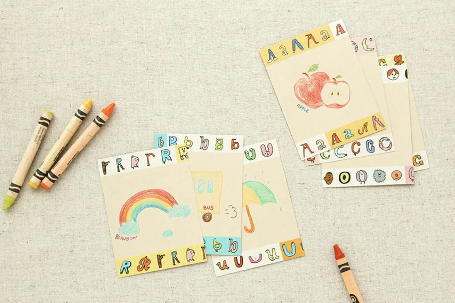 JAM JAM Alphabet Masking Tape (A-N)