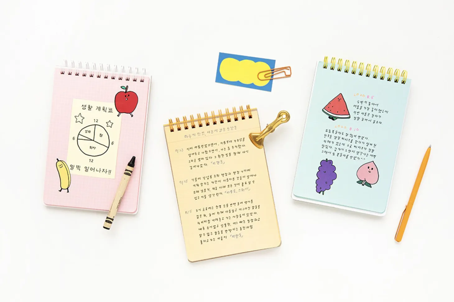 JAM JAM Fruit Colorful Spiral Notebook